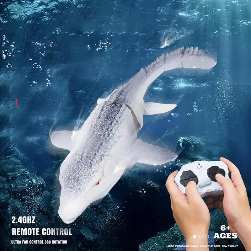 Remote Control Mosasaur Remote Control Dinosaur For Children Mosasaurus Remote Control Toys For Swimming Pool/Bathroom Pool Game 2