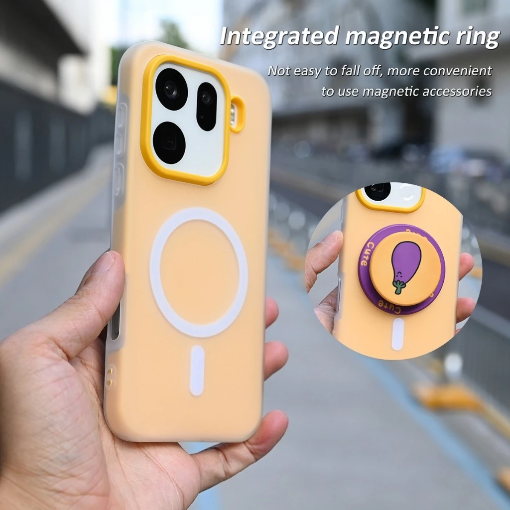 Luxury Magnetic 2-in-1 Frosted Skin-Friendly Liquid Silicone Phone Case Bumper Cover