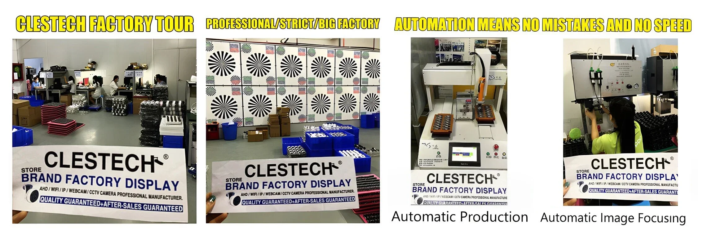 Factory production line of cameras