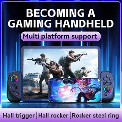 D8 Wireless BT5.2 Gamepad for Switchs Cellphone Tablet Telescopic Cellphone Game Controller Joystick with Hall Triggers DropShip