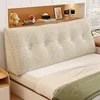 Teddy Fleece Wedge Headboard Pillow Bed Wedge Cushion Headboard Triangular Backrest Pillow Support Body Wedge Sleeping Pillow 이불 4