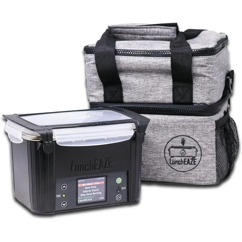 

LunchEAZE Electric Lunch Box – Self-Heating,Cordless, Battery Powered Food Warmer for Work,Travel,Students – 220°F Heat,BPA Free