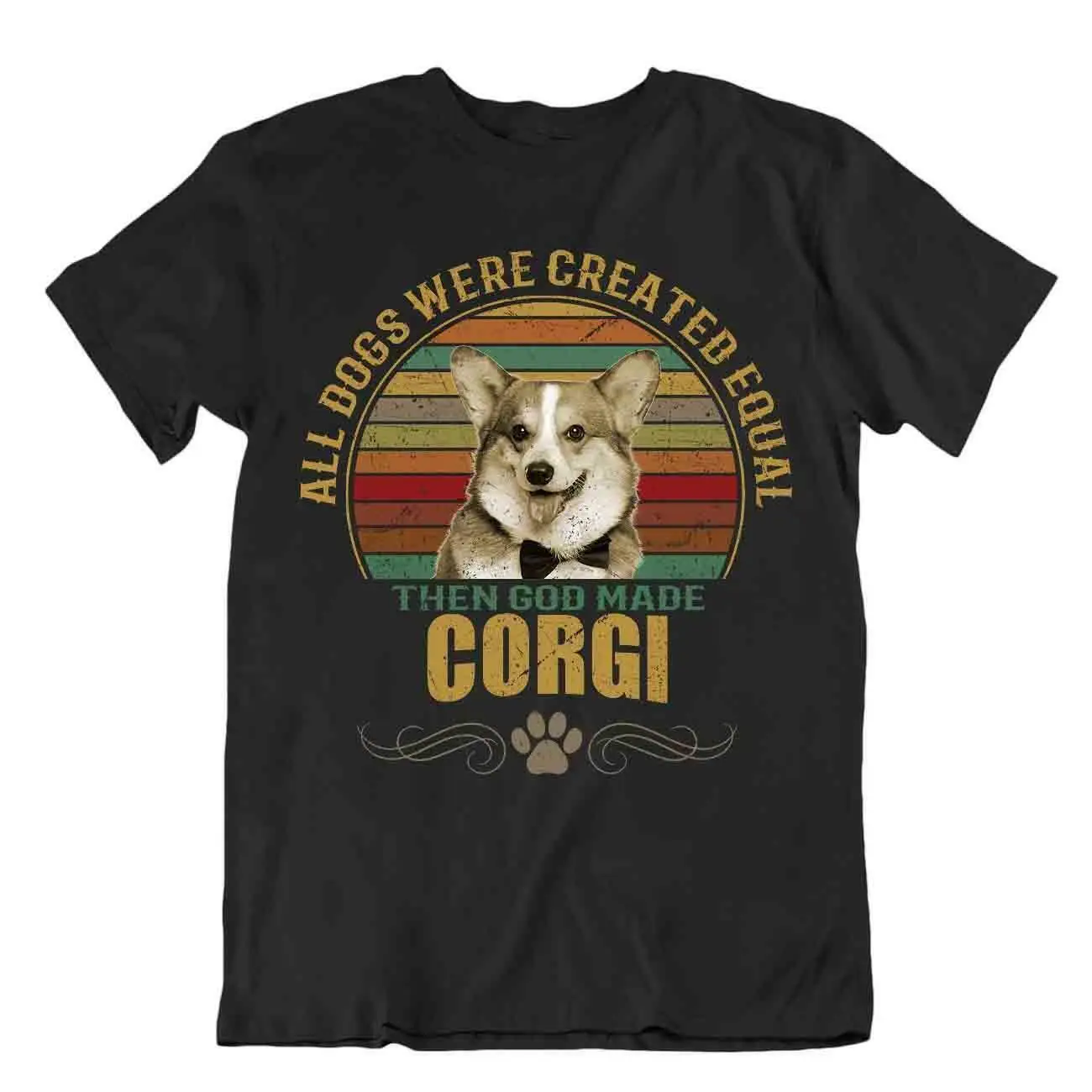 Maglietta Per Cani Corgi Cool Cute For Dogs Pet Lovers Best Friend Present Maniche Lunghe O Corte Vintage