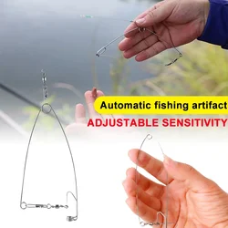 Automatic Fishing Device Stainless Steel Automatic Fishing Hook Universal Fishing Hook Lazy Person