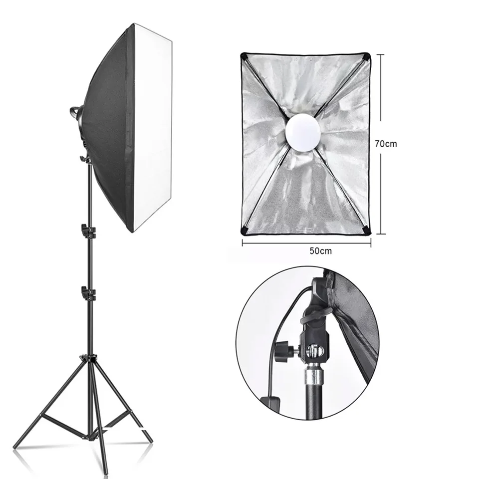 135W Softbox LED Photography Lighting Kit