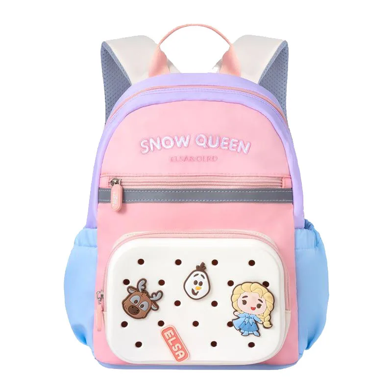 Disney New Frozen School Bags For Girls Elsa Anna Grade 1-3 Primary Student Shoulder Orthopedic Backpack Large Capacity Mochilas