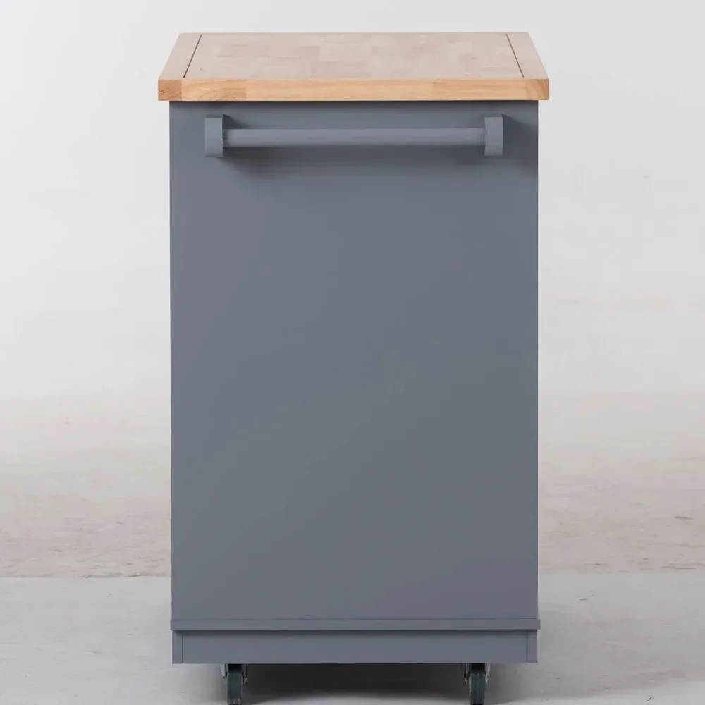 high-quality Kitchen Island Cart with Drawers, Wood Top Mobile Kitchen Cart Storage multifunctional