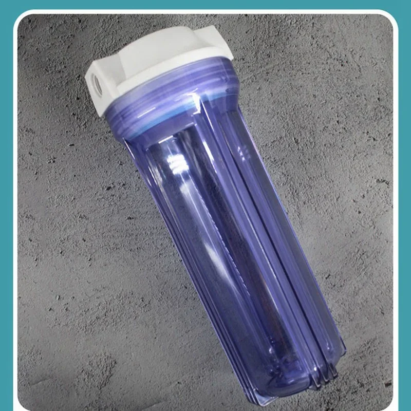 Prefilter Water Filter Bottle 10Inch Explosion-Proof Bottle Water Filter Parts Connector G1/2Inch Interface Shell
