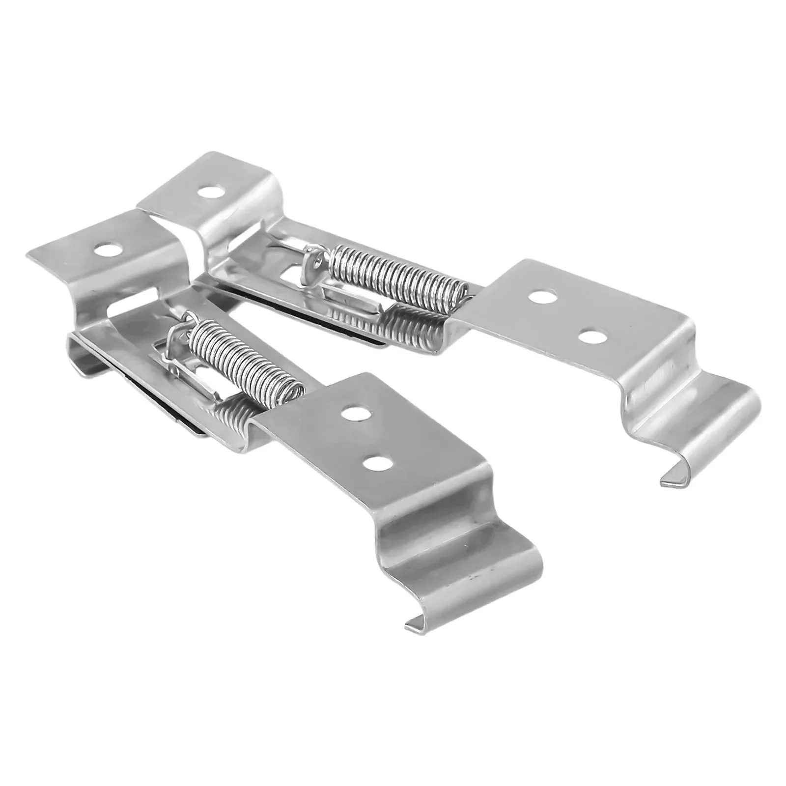 

2Pcs Frame Number Plate Clips Spring Holder Truck Car Trailer Loaded Bracket Stainless Steel Car Number License Plate Frame Hold