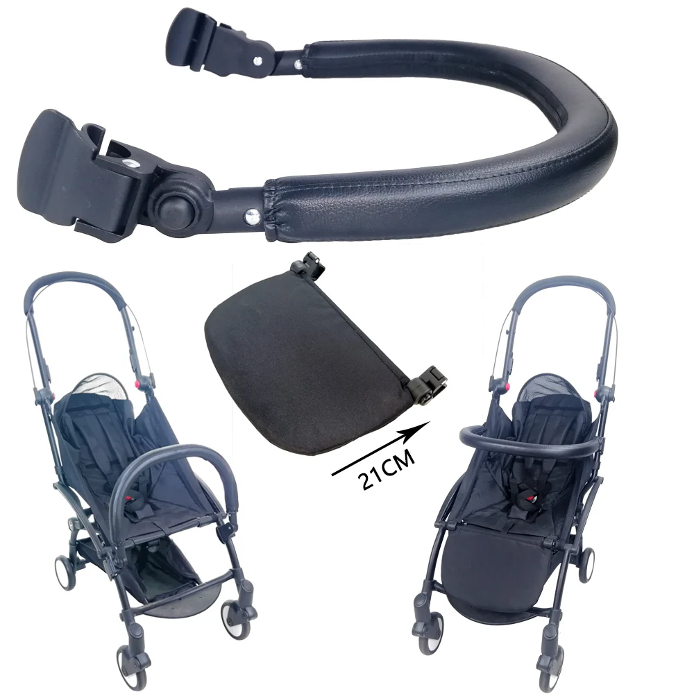 

Baby Stroller Footboard & Leather Cloth Material Handle Bar Stroller Accessories For Babyzen Yoyo Yoya Babytime Pram Bumper