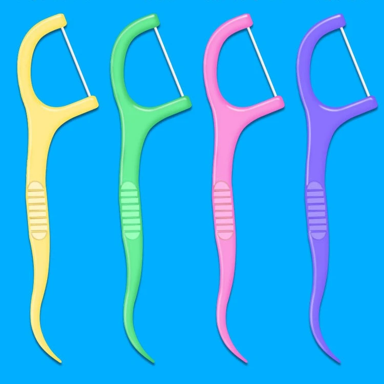 Ultra-fine Fruit-flavored Dental Floss Disposable Toothpicks Portable Dental Flosser Picks Oral Care Teeth Cleaning Tools 50pcs