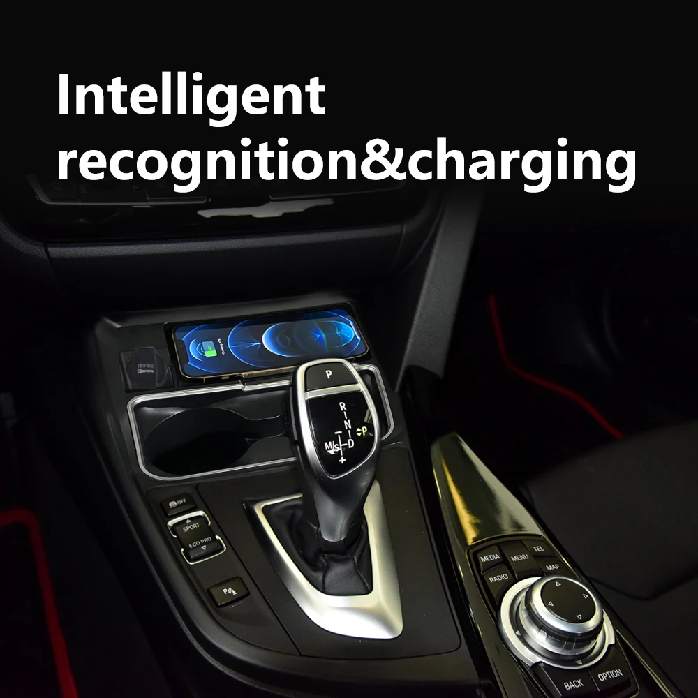 For BMW 3 Series F30 F31 F35 2013-2019 15W Special Car Wireless Charger Q-I / Magnetic Type Mobile Phone Charger Charging Case detail image 4
