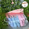 2024 Disk Multi-functional Sock Drying Hanger Multi-clip Clothes Drying Rack Baby Clothes Drying Rack Windproof Sock Drying Rack 4
