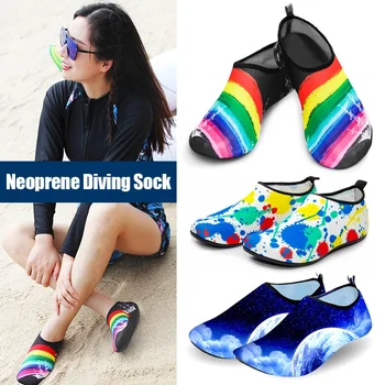 Scarpe da sub Donna Scarpe da acqua Uomo Spiaggia Nuoto Calzini per sport acquatici Sneaker a piedi nudi Fitness Danza Nuoto Surf Scarpa da snorkeling 1