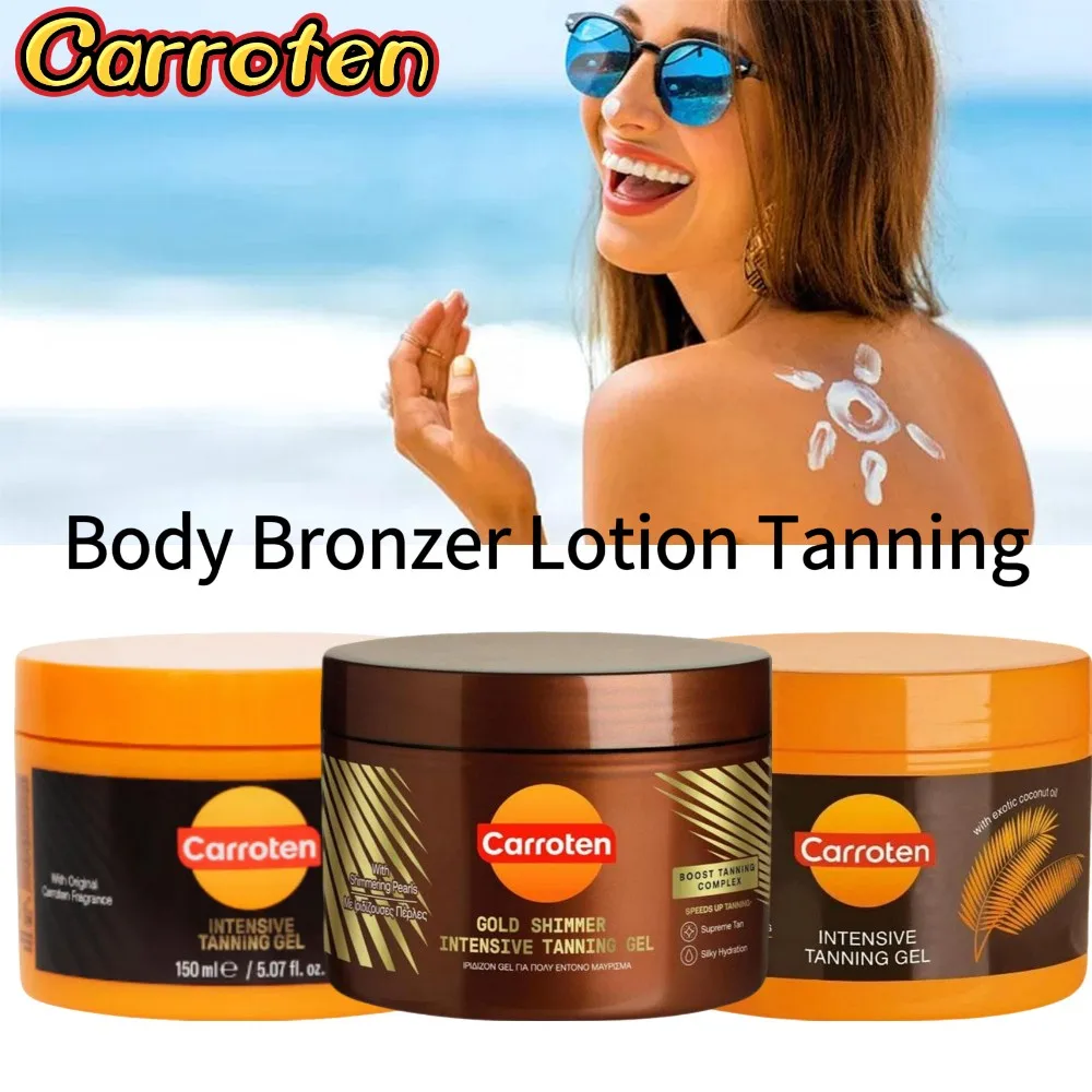 Natural Carrot Glow Sunless Tanning Lotion - 150g Brightening Bronzer Cream