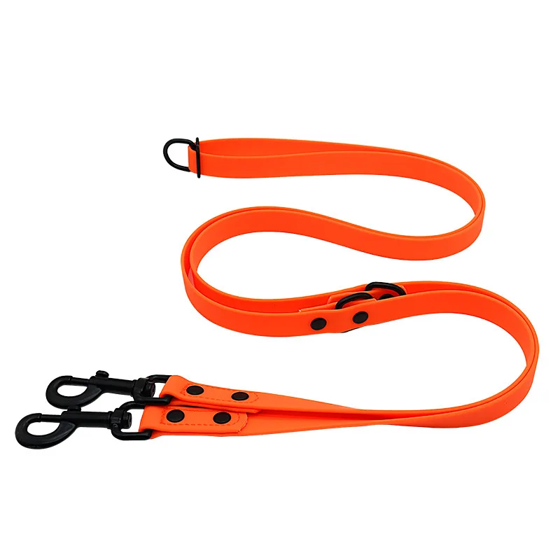 

Waterproof Dog Leash Strong Coated Nylon Webbing with Black Hardware Odor-Proof for Easy Care Easy to Clean High Performance