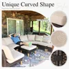 Patio Furniture Set, 12 Piece Curved Outdoor Sectional Sofa Set Rattan Patio Conversation Set, Garden Sofas 3