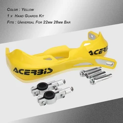 Universal Motorcycle Hand Guards Handlebar Protection (22 28mm Yellow)