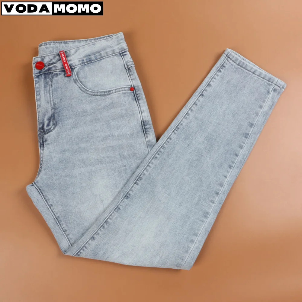 2023 New Jeans Men Fashion Hole Streetwear Straight Jeans Spring Summer Moto & Biker Skinny Casual Denim Pants For Men y2k