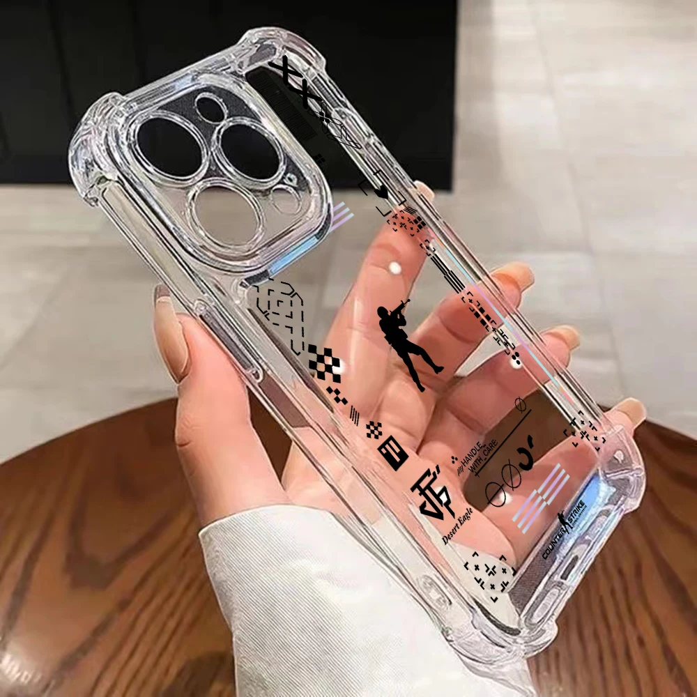 Stylish Anti-Fall Clear Back Fashion Game Phone Case