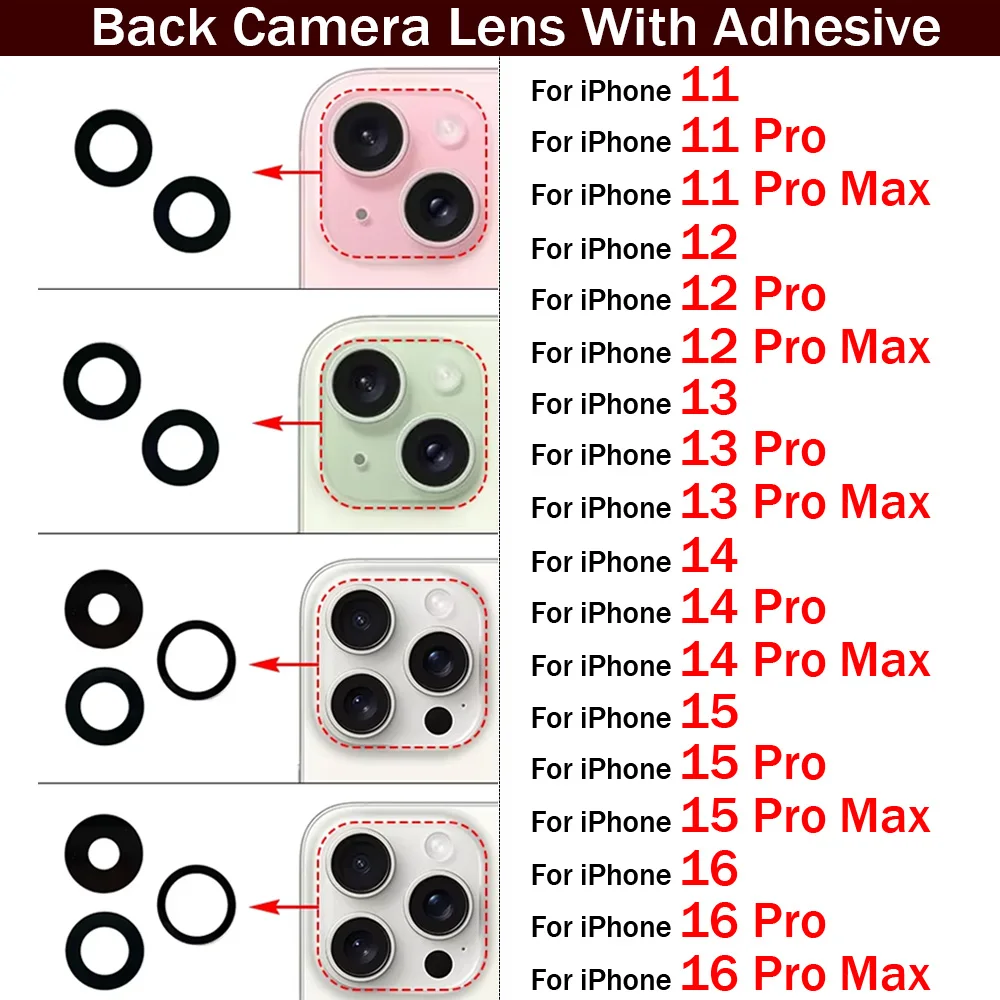 VETRO FOTOCAMERA POSTERIORE IPHONE 12 PRO CONTORNO BLUE