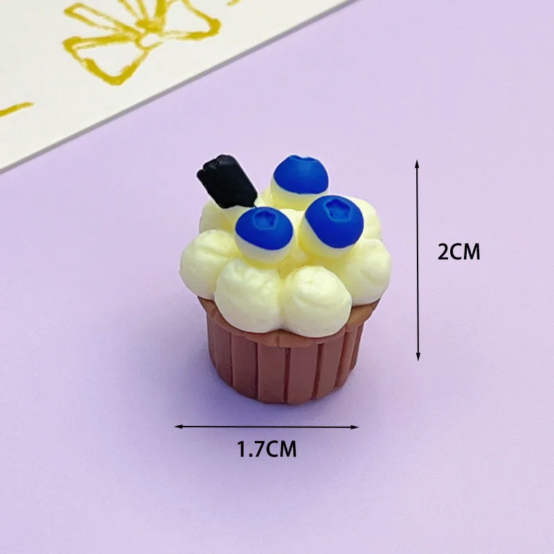 11pcs Mini Cream Cupcakes ornamenti per alimenti finti tazza in