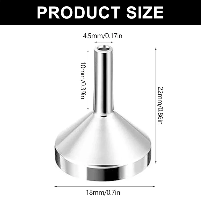 3/5Pcs Mini Funnel Set Aluminium Refillable Perfume Bottle Funnel Kitchen Oil Liquid Funnel Perfume Dispenser Kitchen Gadgets 6