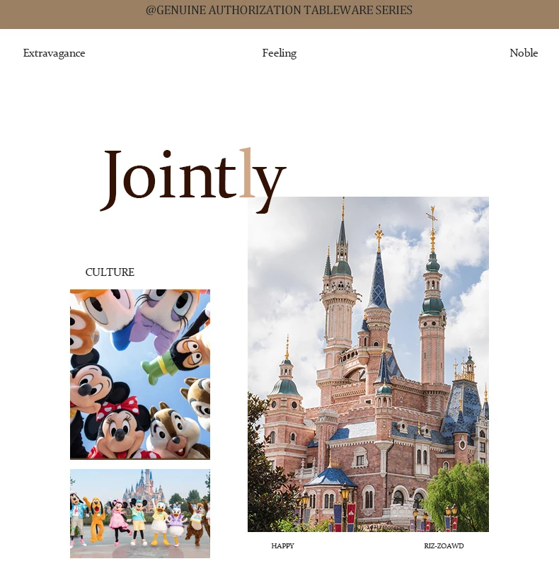 Disney Mickey Mouse Cartoon Cute Dinner Plate Home Breakfast Ceramics Creative Grid Plate Child Tableware