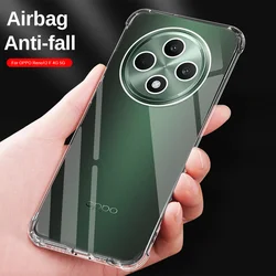 Clear Shockproof Airbag TPU Silicone Phone Cover for Oppo Reno12 F 5G (Clear)