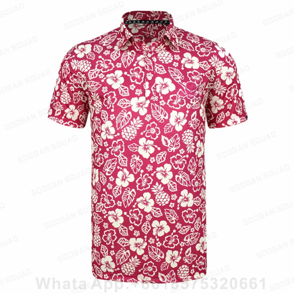 Kid's Polo Shirt Printed Summer Shirts Golf Lapel T-Shirt Casual Top Short Sleeve Breathable Badminton Tennis All-match Shirt