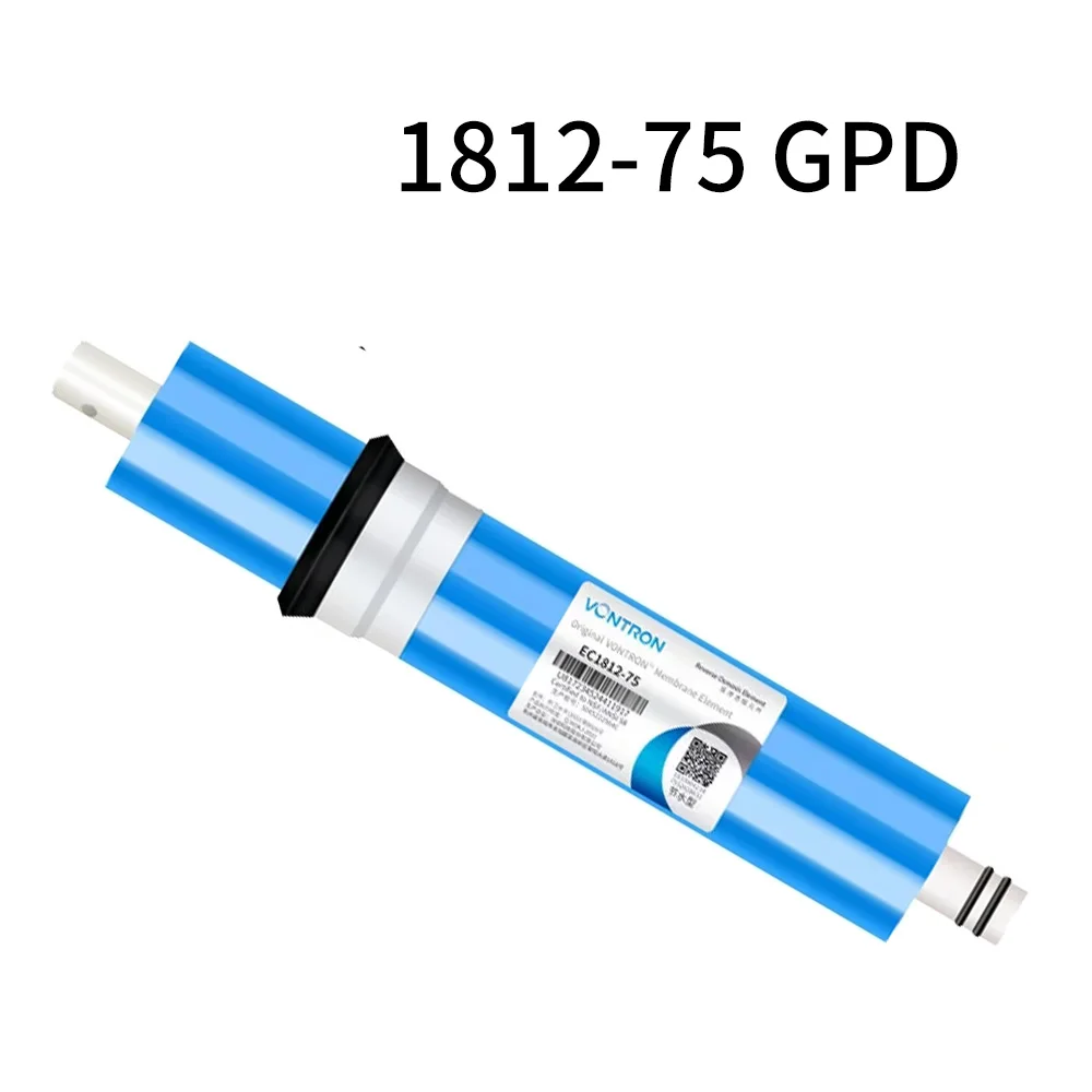 Vontron 75 GPD RO Membrane 1812-75 GPD for Under Sink Home Drinking RO Water Purifier System for Household