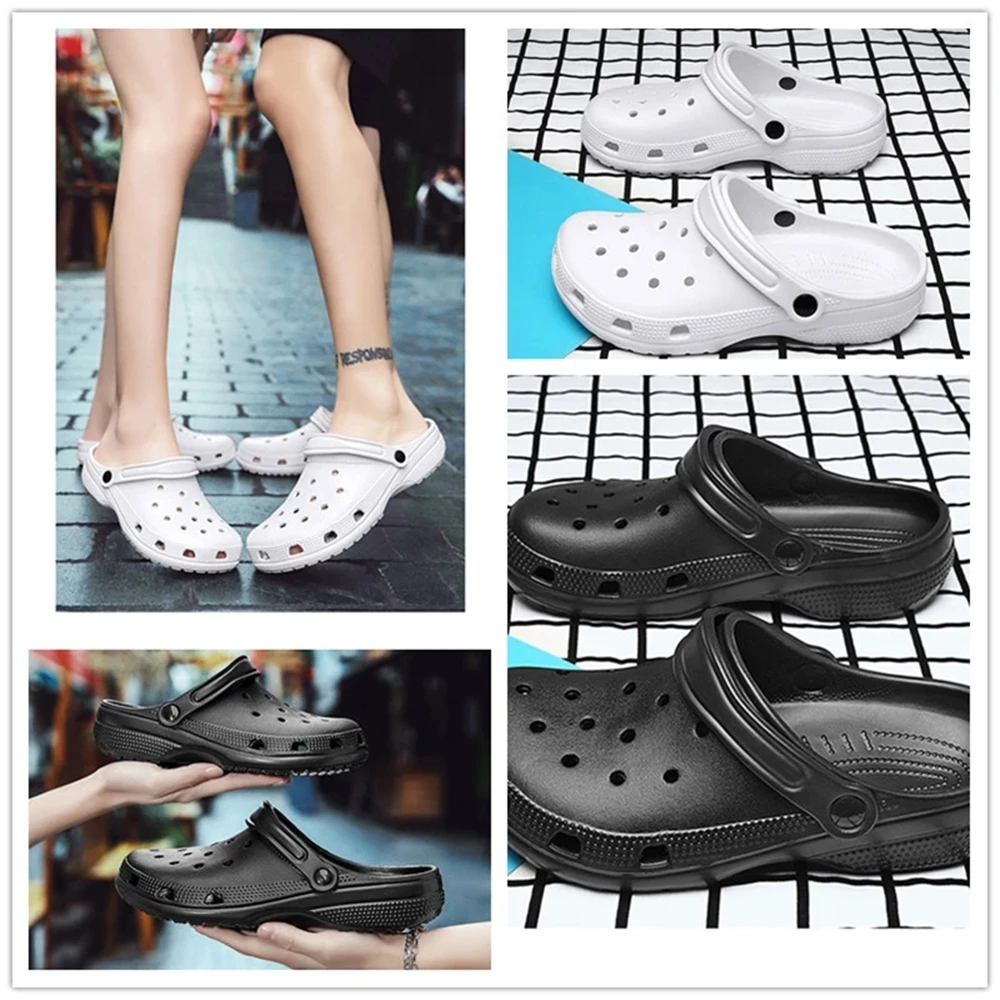 Men Summer Shoes Sandals Holes Hollow Breathable Beach Fashion Leopard Pattern Slippers Big Size 48 Zapatos