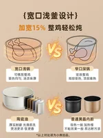 Bear Electric Pressure Cooker Household Dual Tank Multifunctional Rice Cooker for 2-3 People, Fully Automatic Rice Cooker 2