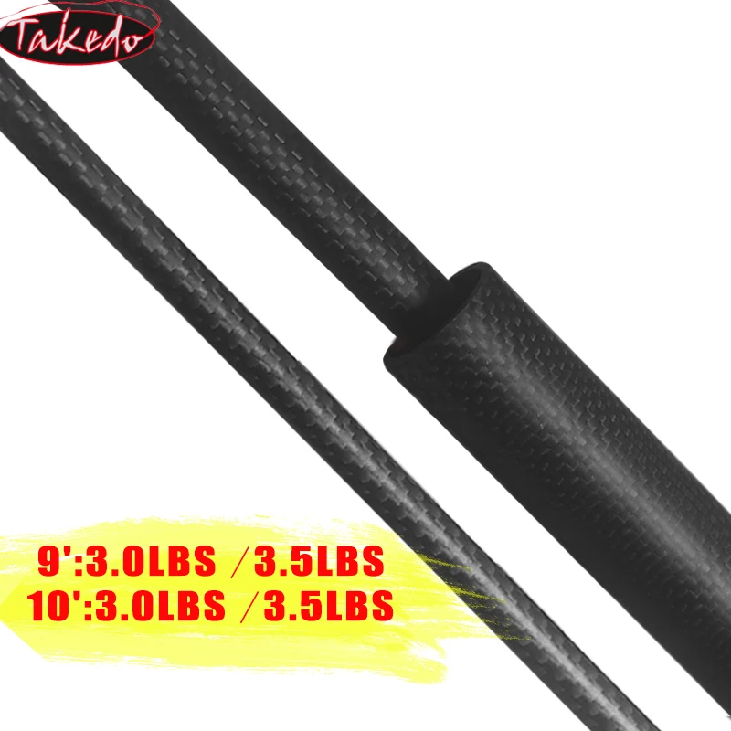 TAKEDOTelescopicCarpFishingRodsBlanksHighCarbonFiber3Sections