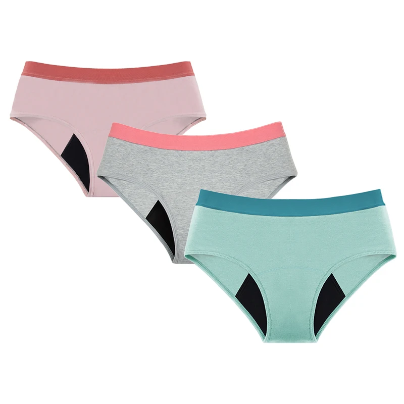 Menstrual Panties Reusable Teens Period Leak Proof Women Underwear 4Layer Absorption