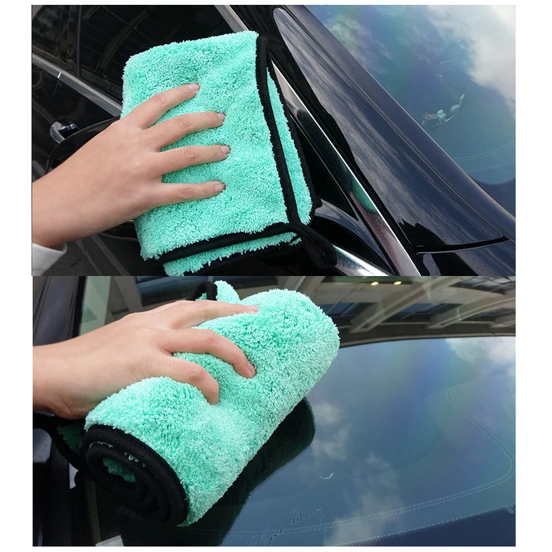 1200GSM Microfiber Double-sided Coral Fleece Car Washing Towel Strong Water Absorption Drying Cloth microfiber towel microfiber cleaning cloths microfiber car towel microfiber towels microfiber washing towel car washing towel car drying towel drying cloth