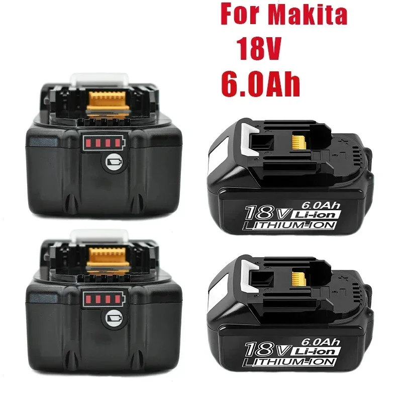 

18V 6.0Ah Replacement Battery for Makita 18V Battery BL1830 BL1850 BL1840 BL1845 BL1815 BL1860 LXT-400 Cordless Power Tool