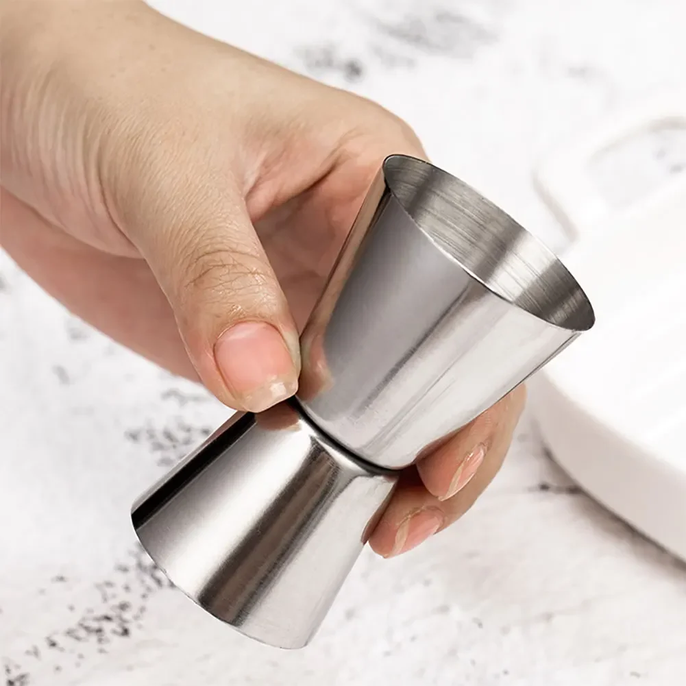 Cocktail Shaker Stainless Steel 15/30ml or 20/40ml or 25/50ml Measure Cup Dual Shot Drink Spirit Measure Jigger Kitchen Gadgets