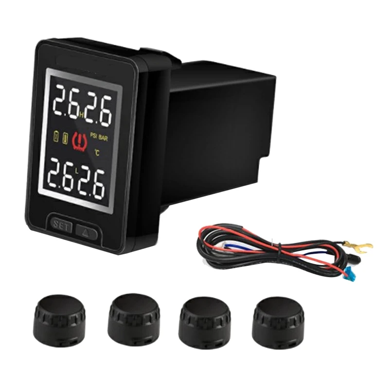

Wireless TPMS Tire Pressure Monitoring System With LCD Display Embedded Monitor Kit For Suzuki Jimny JB74 JB64 2022-2020