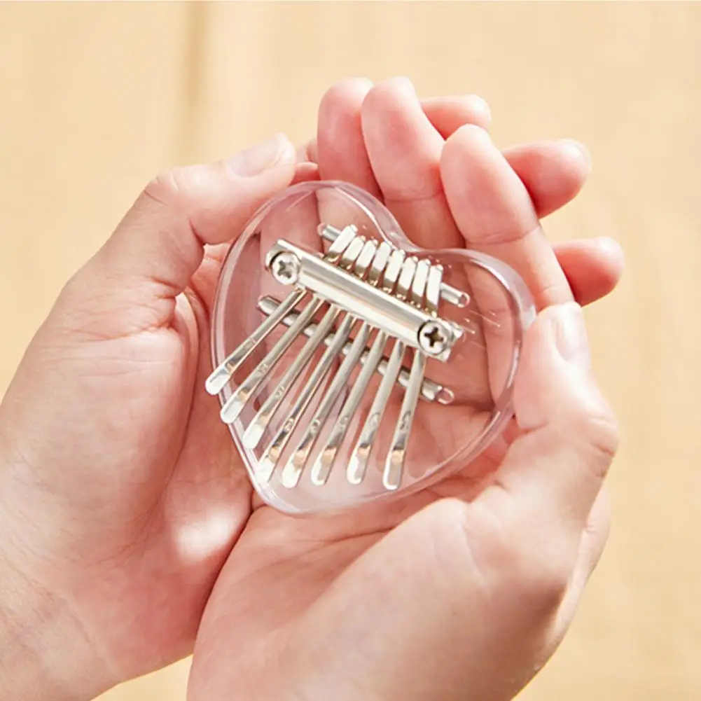 

Acrylic Thumb Piano 8-tone Kalimba Mini Kalimba Thumb Piano Piano Finger Practice Instrument For Children And Adult K5a9