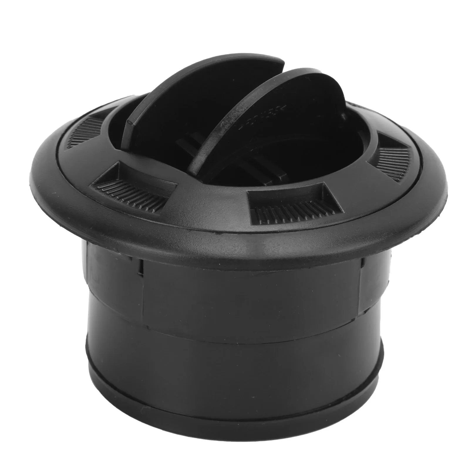 75mm 대시보드 에어컨 디플렉터 아웃렛 블랙 라운드 벤트 버스 RV 자동차 에어컨 벤트용 유니버설
