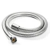 1m/1.5m/2m Flexible High Quality Shower Hose Stainless Steel Chrome Bathroom Water Head Shower Head Pipe Tool Shower Accessories 6