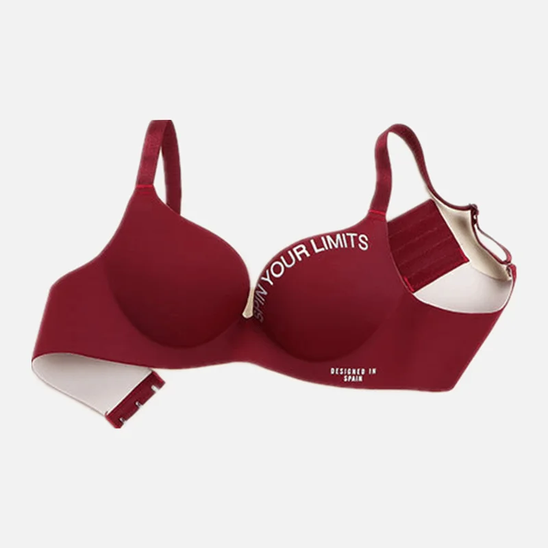 Simplicity Deep V Bralette - Womens Seamless Lingerie with Printed Design