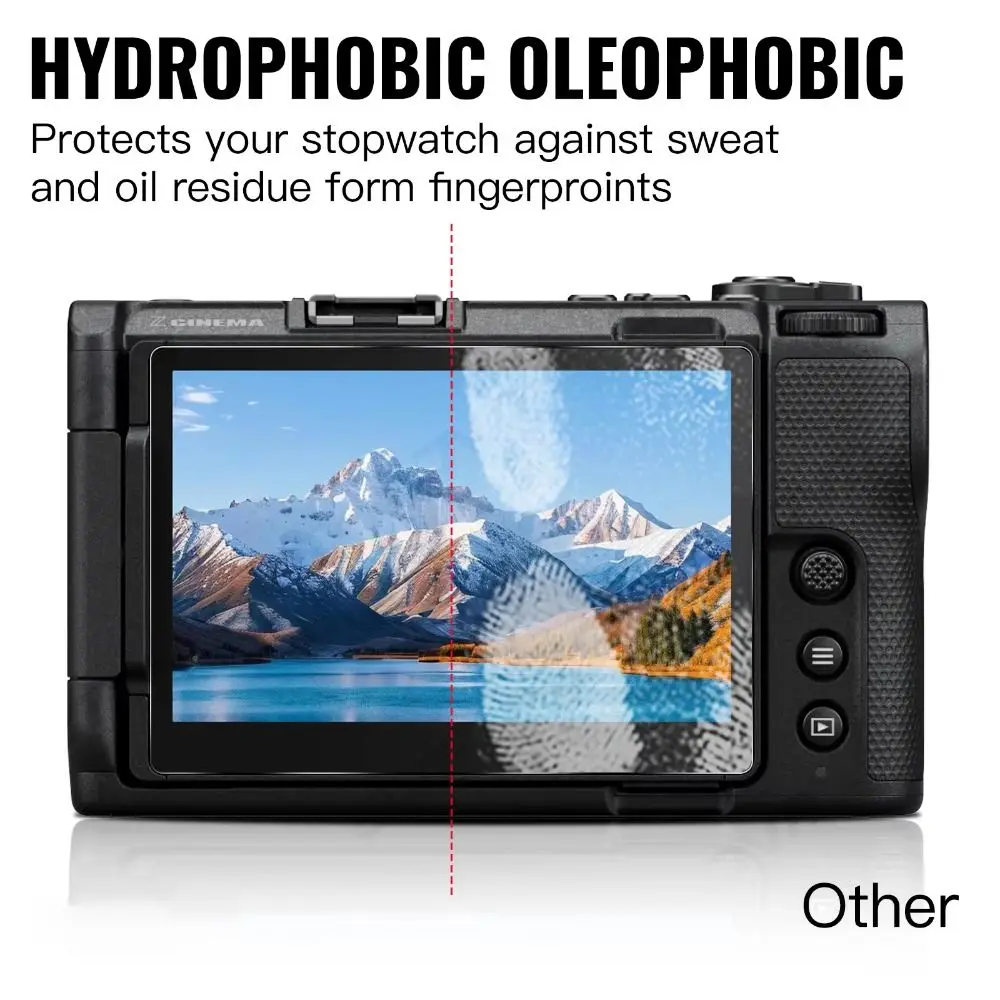 HD 카메라 강화 유리 지문 방지 스크래치 방지 화면 보호 필름 Nikon ZR용 투명 카메라 화면 액세서리