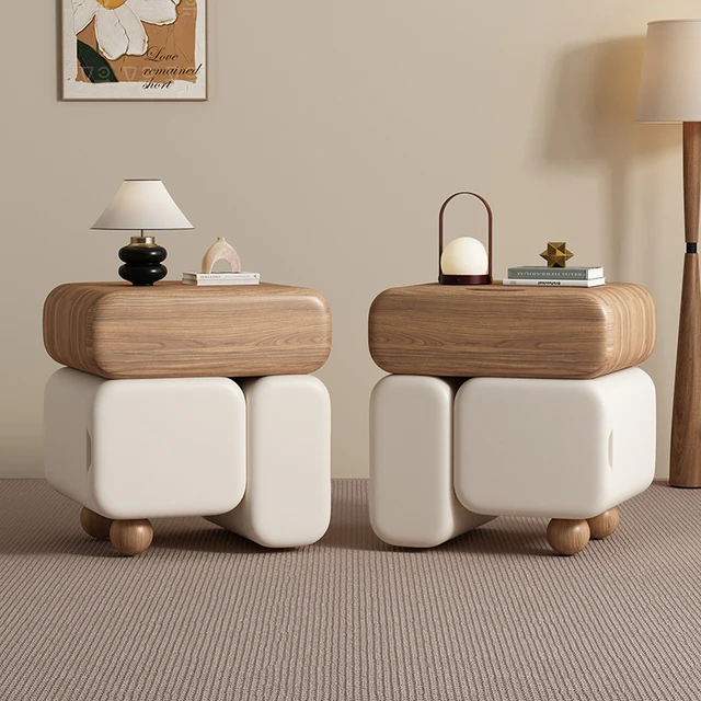 Tables De chevet Glam modernes, Design De rangement caché, tendance, pour chambre à coucher, mignon, gain De place, Meuble De Rangement, meubles De maison 1