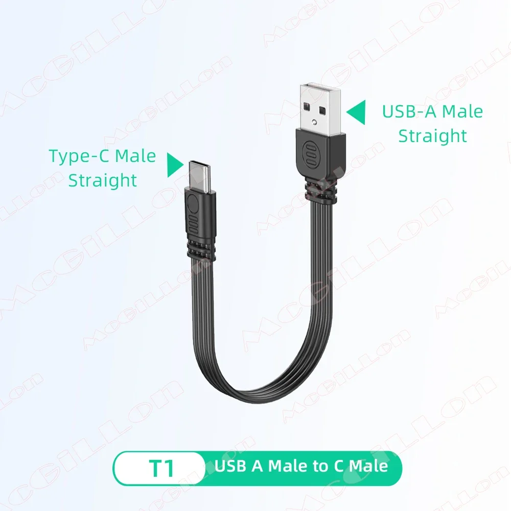 ตัวเลือกสินค้า สายชาร์จ Type-C 1 เมตร สายสั้น สะดวกพกพา ชาร์จเร็ว ใช้งานง่าย