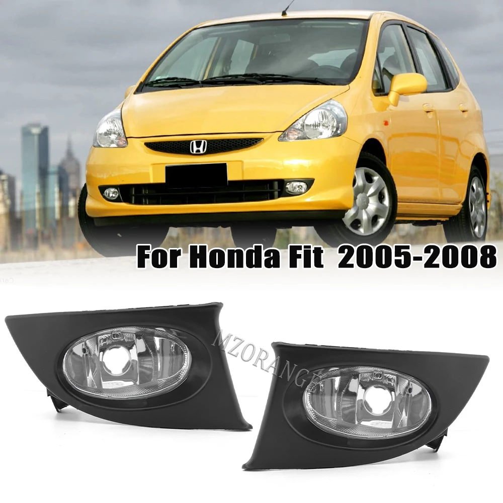 

Противотуманные фары в сборе для Honda Fit 2005 2006 2007 2008, передний бампер автомобиля, противотуманные фары, передние фары s, противотумансветильни...
