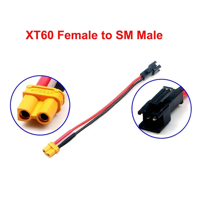 Connecteurs XT60 mâle femelle pour batterie RC drone, connectés entre eux