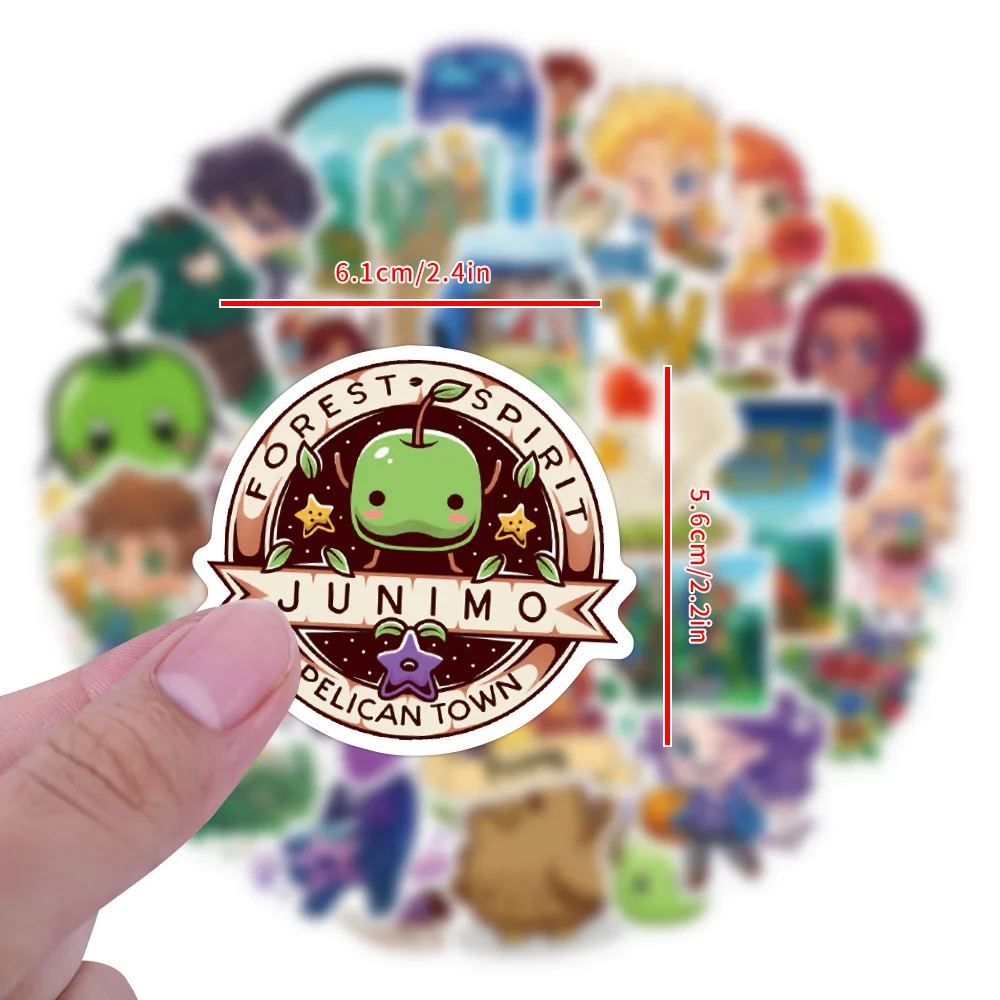 Stardew Valley Themed Cartoon Sticker Pack - Fun Decorative Stickers