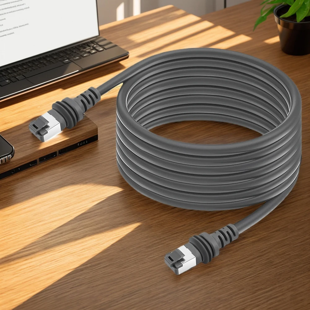 สายอินเทอร์เน็ตมาตรฐาน 2000Mbps V3 สำหรับ Starlink Gen 3 สายอีเธอร์เน็ต 30-150 ฟุต สายต่อขยายทดแทนพร้อมหัวต่อ RJ45 1